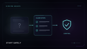A vague advertising offer gives way to a clear checklist and shield representing a safer starting process.